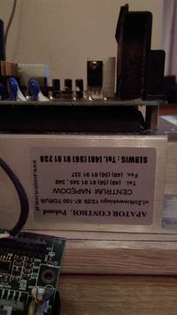 Spalona część w falowniku AMD-S-0005/RN223 po zwarciu - co to może być?