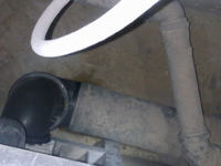 Liquid Sealant for Sewage Pipes: Fix Small Leak in Toilet Drain - Plaster & Tile Covered