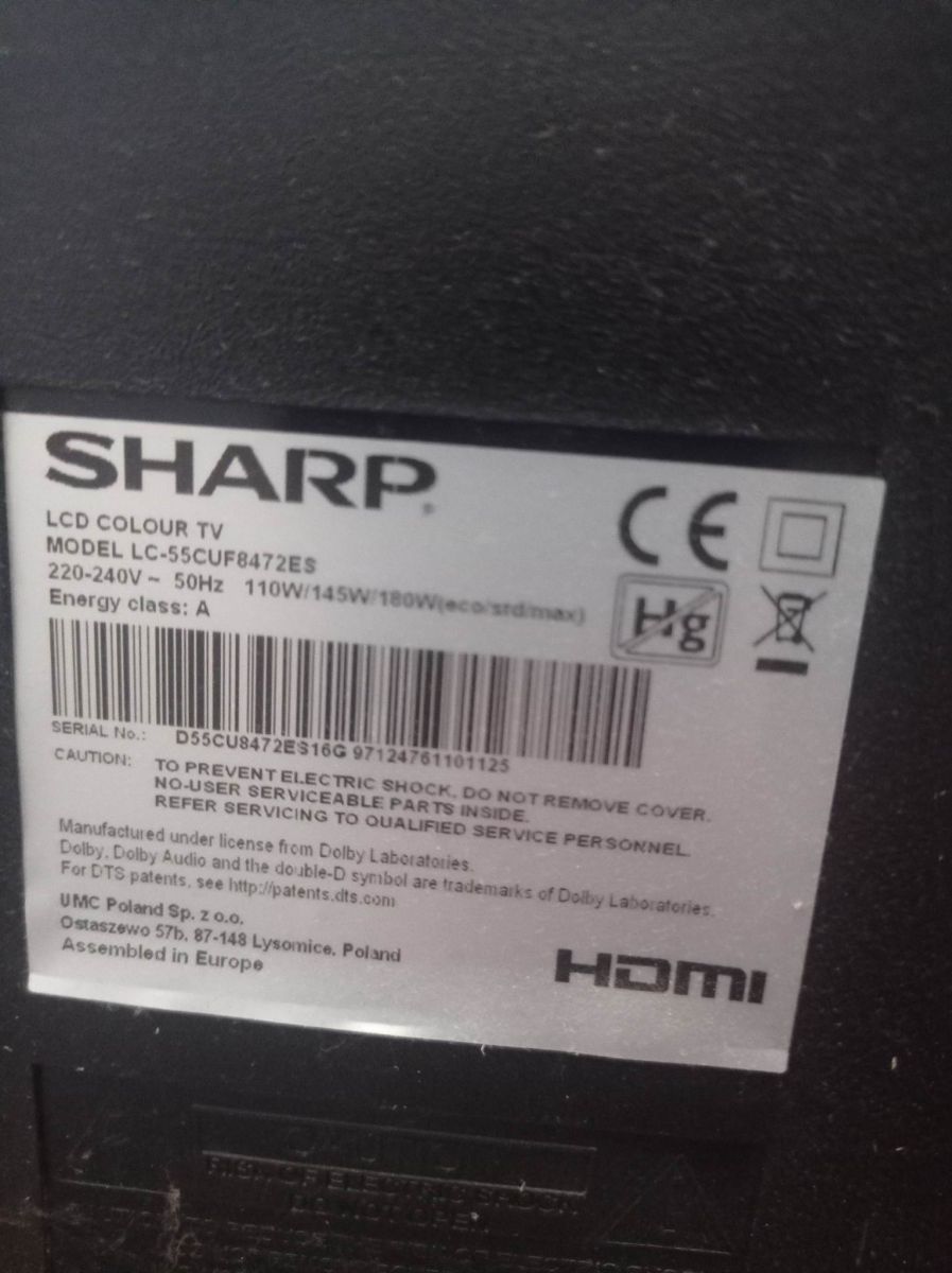 [Rozwiązano] Sharp Aquos LC55CUF8472ES aktualizacja firmware przez