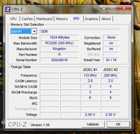 Gigabyte GA-K8N-SLI - Próba zmuszenia pamięci RAM do taktowania 200Mhz.