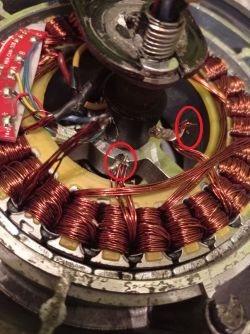 Podłączenie faz i naprawa silnika hulajnogi Ninebot by Segway ES4 350W 36V - porady i schematy