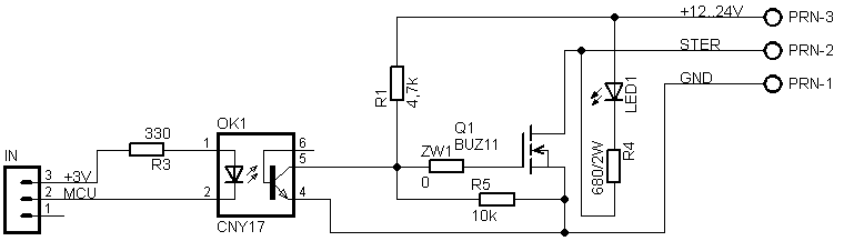 Sterowanie silnikiem 3.3V mikrokontrolerem i CNY17 - co może być źle?