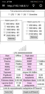 Antena do Huawei b535 słaba prędkość pobierania i wysyłania