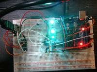 Arduino - Nie działający układ oparty na przykładach?