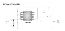 OB2225R Application Schematic Typical application schematic for the OB2225R chip.