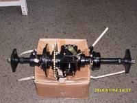 Schemat tylniego mostu z wstecznym quad