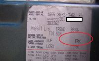 where to find the designation of the passat b5 1.9 110 automatic gearbox