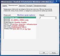 Realtek RTL8192CU - Jak skonfigurować Antenna Diversity Type i inne opcje?