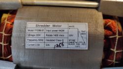 Niszczarka Sunwood SD9360 - Spalony rezystor zabezpieczenia przeciw przeciążeniu?