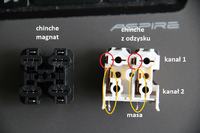 Magnat The Rock 600 - jak poprawnie podłączyć masę przy wymianie cinch?