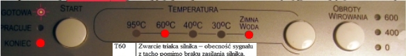 Pralka Amica PB4590A413 - co oznacza błąd Obtuse NTC?