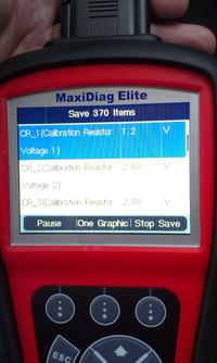 MAZDA MPV 2003rok 2.0 diesel - napięcie na rezystorach wtryskiwaczy