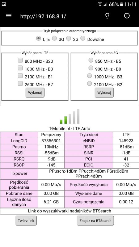 Niska prędkość internetu T-mobile do 20 Mb/s na routerze Huawei B525 - co robić?