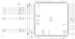 Schemat połączeń z układem scalonym T5CC1.