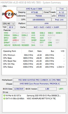 Nietypowe skoki temperatury CPU AMD Ryzen 5 3600 - co jest przyczyną?