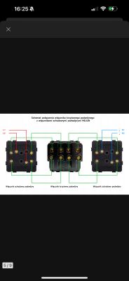 Double stair and cross switch wiring diagram Wiring diagram for connecting three switches (two double stair switches and one double cross switch) in a lighting circuit.