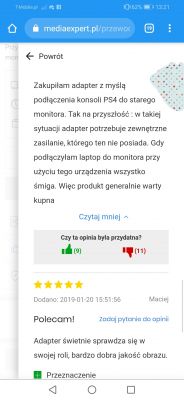 Jaką przejściówkę HDMI-VGA kupić do PS4 dla LG Flatron W2246S?