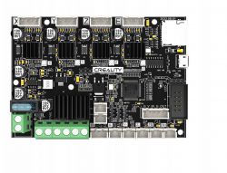 Płyta główna Creality E3 Free-runs STM32F401RET6 z portami, złączami i elementami elektronicznymi.