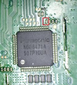 Wymiana retimera w PS4 (płyta SAB-001) - identyfikacja i parametry odlutowanego komponentu