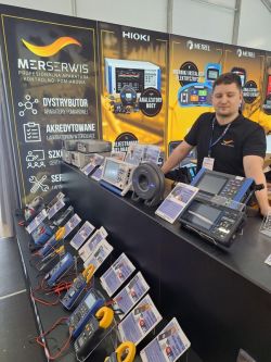 Stoisko Merserwis z aparaturą pomiarową, miernikami i analizatorami energii