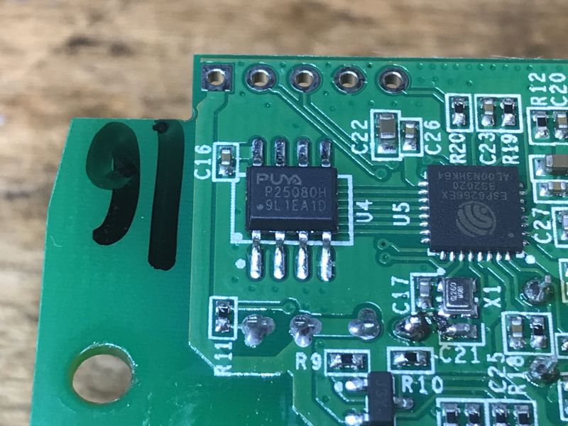 WS-03H1 Module PCB Close-up of the WS-03H1 module PCB with visible components.