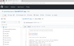 Screenshot of a GitHub repository displaying the obk_config.h file of the OpenBK7231T_App project.
