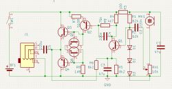 Audio Amplifier Circuit Diagram Circuit diagram of an audio amplifier.
