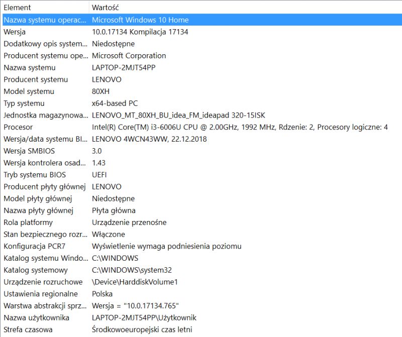 Lenovo Ideapad 320 15ISK - Wolne uruchamianie, działanie oraz zawieszanie się (b Lenovo Ideapad 320 15ISK - Wolne uruchamianie, działanie oraz zawieszanie się (b