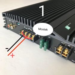 Alpine 3544 - Prawidłowe zmostkowanie wzmacniacza dla tuby basowej