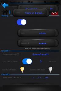 What features should be added to the Tiny OnOff app for iPhone?