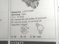 Alternator corsa b 1,5 TD - problem z instalacją elektryczną