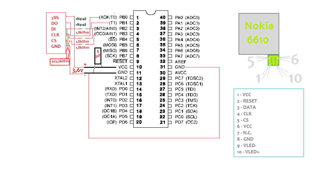 arduino可用LCD5110