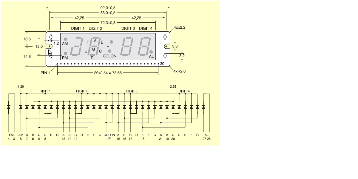 Vst часы схема платы