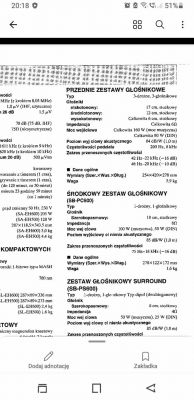 Zakup głośnika niskotonowego 17cm, 6 Ohm do wieży Technics SB-EH600 z 1999r