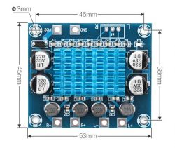 Moduł wzmacniacza TPA3110D2.