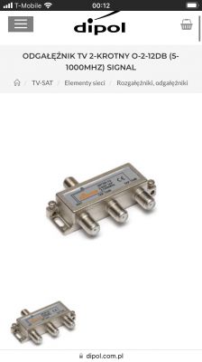 Podłączenie TV i routera do jednego wyjścia antenowego - czy możliwe? [Warszawa]