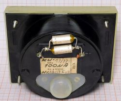 Tył miernika ERA/Mera/Lumel MK-2 z widocznymi elementami elektrycznymi i etykietą.