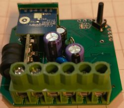 Image of a circuit board with electronic components and connectors.