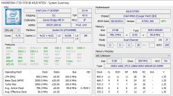 ASUS N73SV Laptop System Specification with 24 GB RAM Screenshot of HWiNFO program showing ASUS N73SV laptop specifications with 24 GB of RAM.