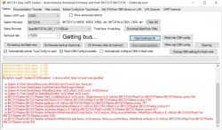 Screenshot of BK7231 Easy UART Flasher tool with an error.