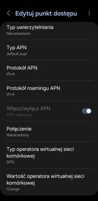 Komunikat: Witryna jest nie osiągalna. Brak dostępu do Internetu// Samsung A51. Orange/Android