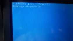 Lexmark MX711dn wciąż wyświetla błąd 900.80 po aktualizacji firmware
