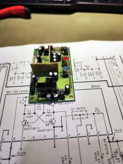 Moduł przetwornicy DC/DC na schemacie obwodu
