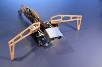 Halfbug - robot z kółkiem zamiast tylnych nóg