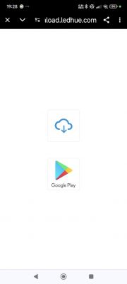 Smartphone screen with two app download icons.
