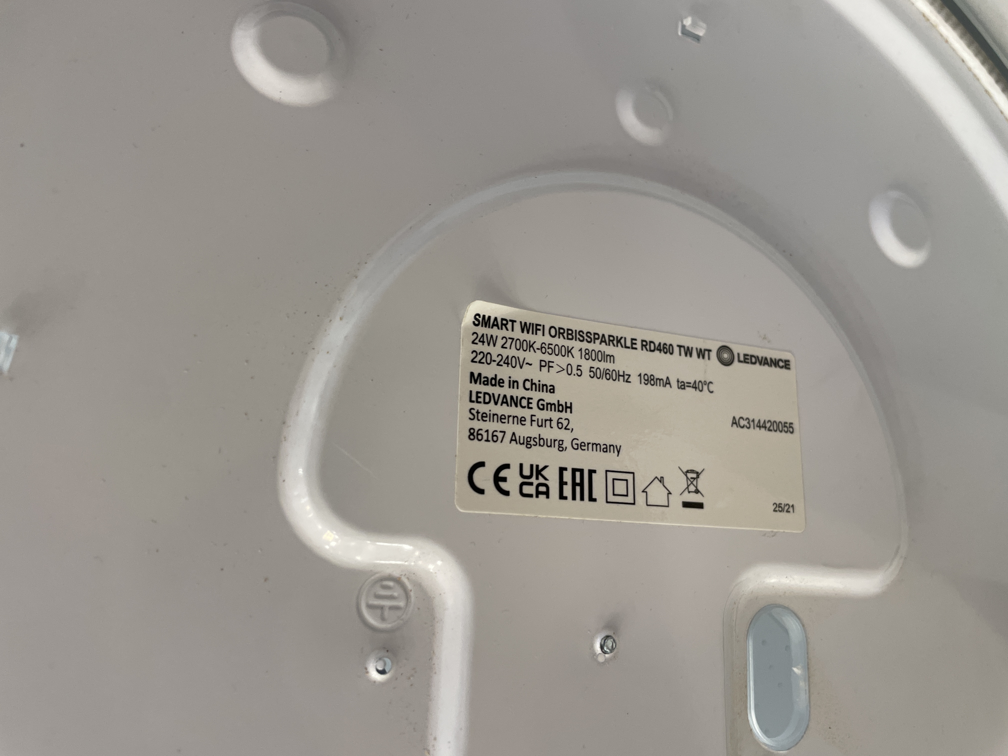BK7231T WB2L LEDVANCE Wifi SMART+ Orbis Eye 49cm 32W LED Ceiling Light ...