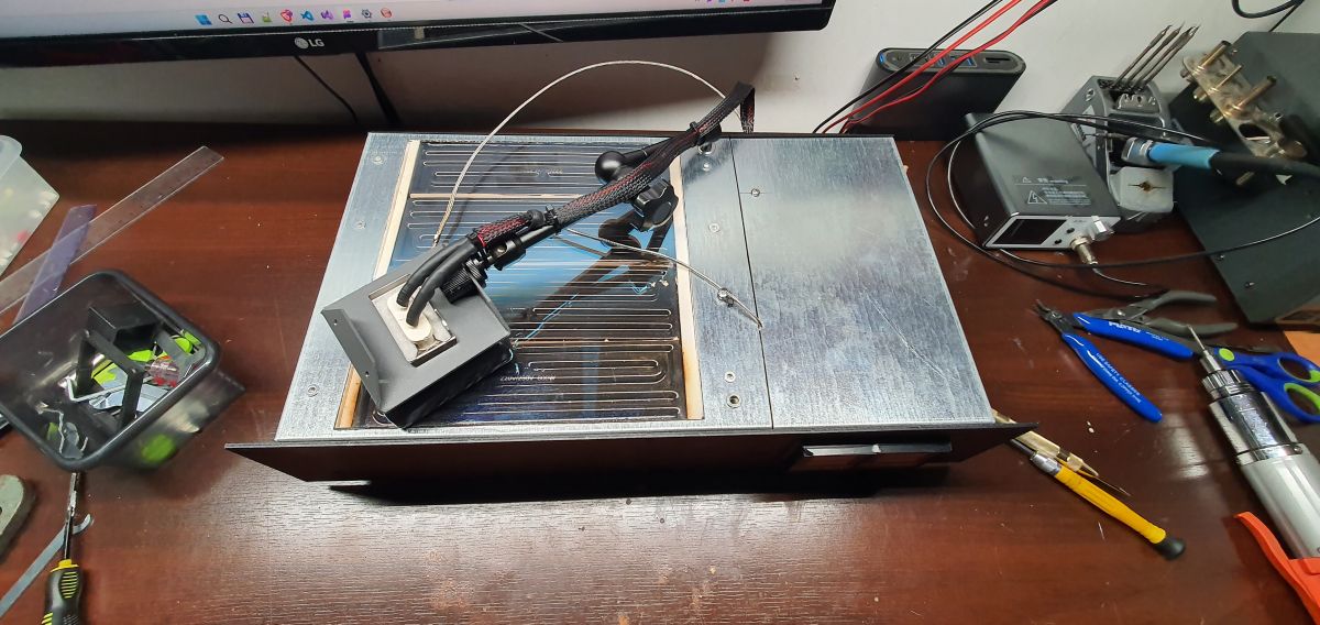 Moja stacja BGA DIY z grzałkami i sterownikami Rex C100