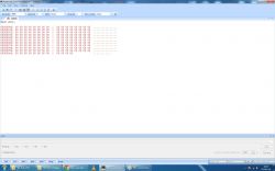 Screenshot of Advanced Serial Port Terminal showing data in hexadecimal format.