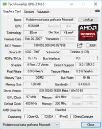 Toshiba Satellite 350D - Nie mogę znaleźć sterowników do karty graficznej