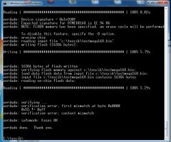 Weryfikacja pamięci flash ATmega168PA - generowanie flash bez pisania programu?